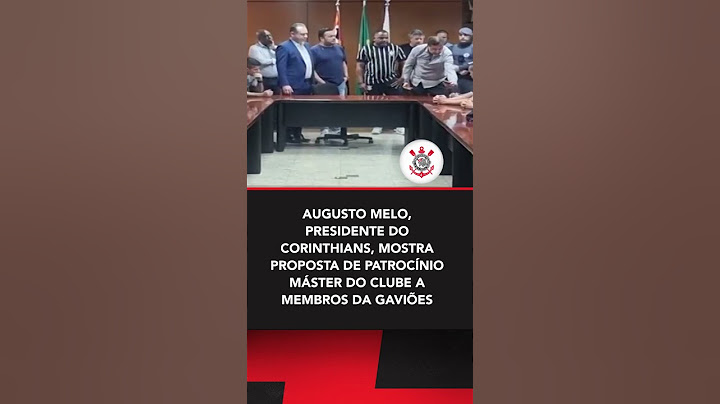 PRESIDENTE DO CORINTHIANS MOSTRA PROPOSTA DE PATROCÍNIO MÁSTER 😱 #shorts