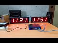 Digital led ntp server poe clock