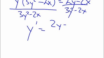 Calculus Unit 3.7 Examples of Implicit Differentiation.wmv