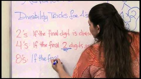 GED Math 1.4. Divisibility Trick for 4