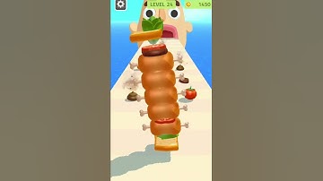 Sandwich Runner 3D Gameplay Walkthrough #shorts