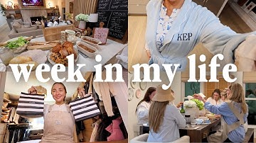 WEEK IN MY LIFE AT HOME 🏡🥐 hosting a dinner party, home projects, sephora haul & recent favorites