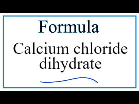 Video: Ano ang formula para sa barium chloride dihydrate?