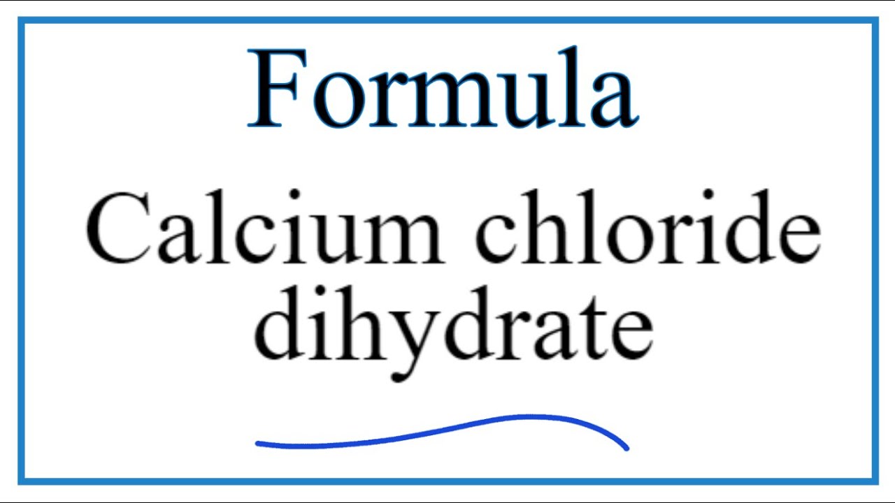 How Do You Make Calcium Chloride Dihydrate?