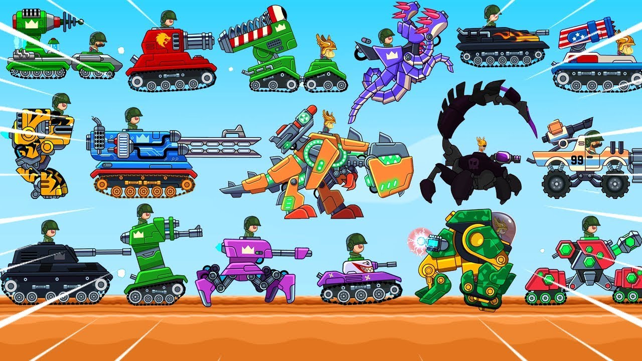 Hills Of Steel - ARACHNO TANK WITH Super Booster Gameplay Walkthrough Noob vs Pro vs Hacker