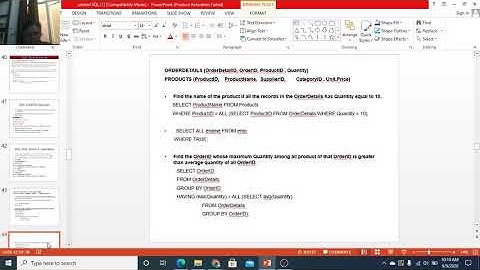 Lecture 2.19 | DBMS | SQL | ANY, ALL and EXISTS operator in SQL part-3 | Dr. Pushpa Choudhary