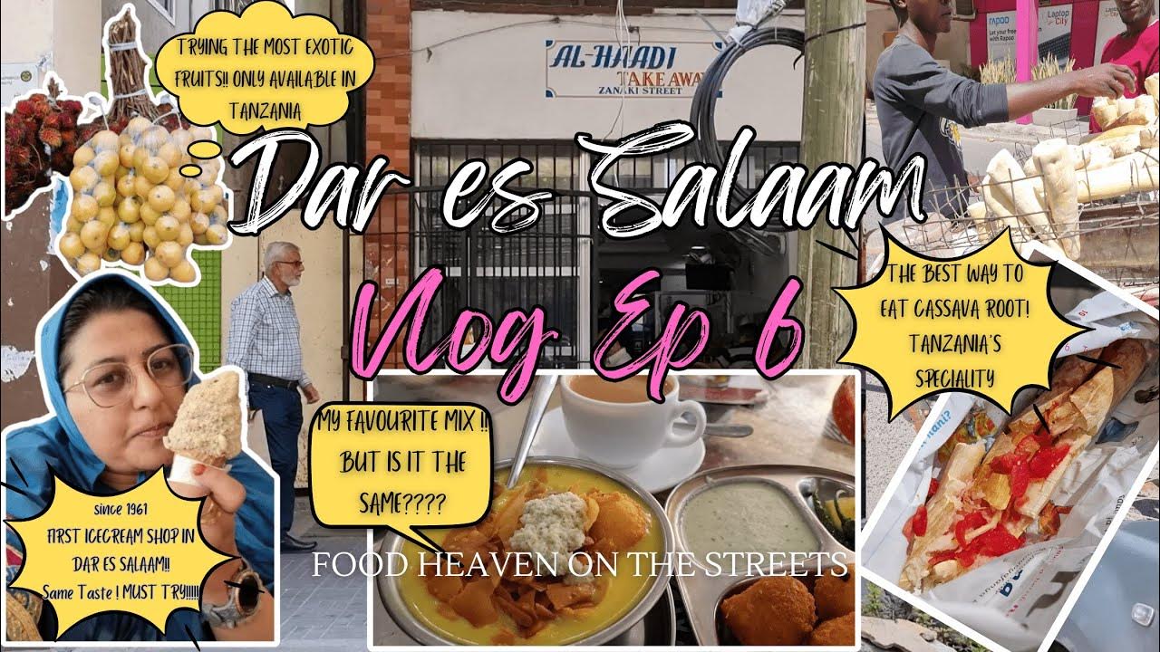 Having Best Streetfood in Dar es Salaam Kisutu Area Food Tour Walk