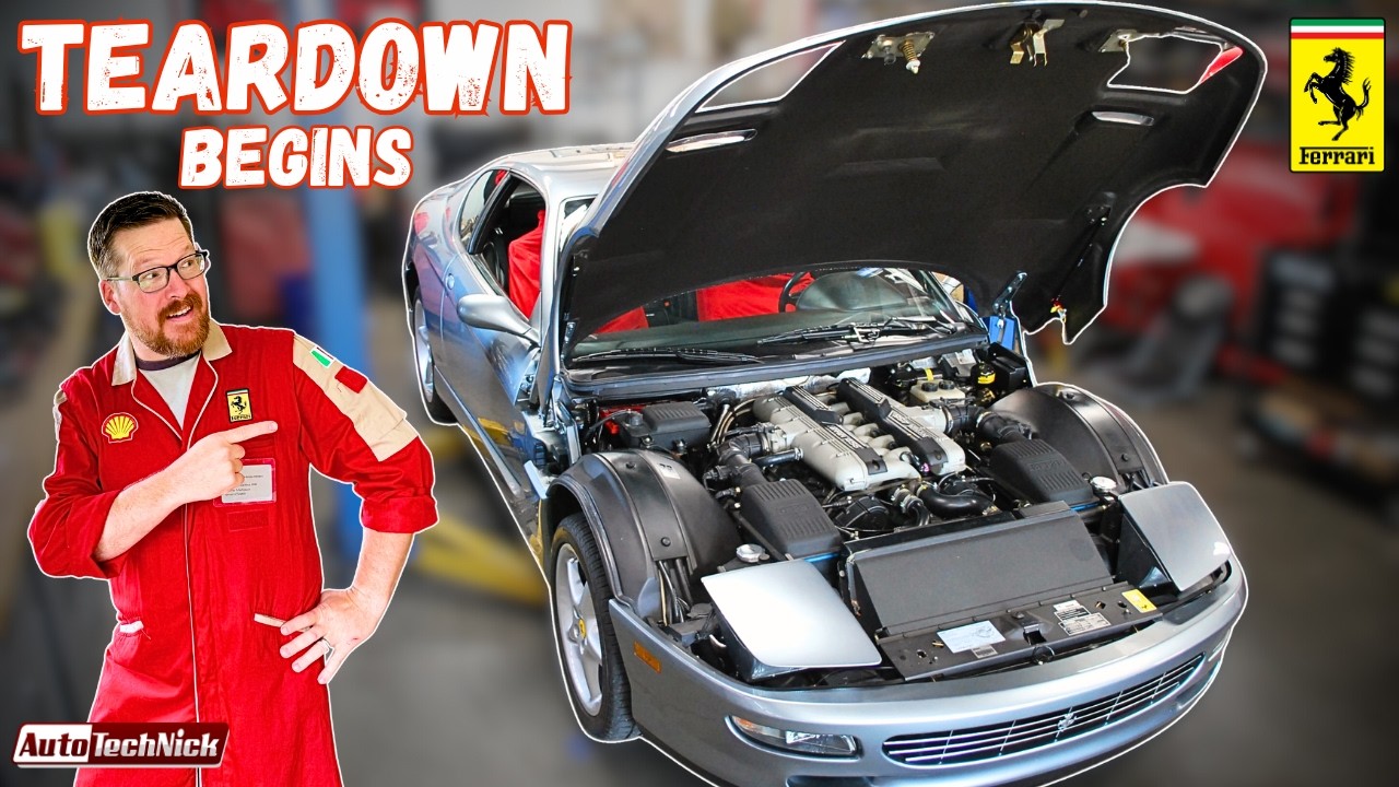 Ferrari 456 Major Service: Engine Disassembly