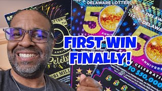 DELAWARE LOTTERY 50TH ANNIVERSARY SCRATCH OFF TICKETS #scratchers #scratchofftickets #lottery 