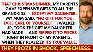 At Christmas Dinner, My Parents Gifted All Grandkids — Except My Daughter. Then I Showed Them... Update