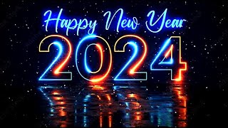 Happy New Year 2024 Coming Soon🎄🎅🎊New Year Countdown 2024 /10 seconds Neon Video 4K⏳❄🎅🕛🔔🎶 Resimi