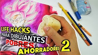 10 LIFE HACKS / CONSEJOS para Dibujantes POBRES ejemm AHORRADORES 2.0 |  TIPS de mis Suscriptores