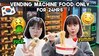 I Ate Vending Machine Food Only for 24 hours In KOREA | Q2HAN