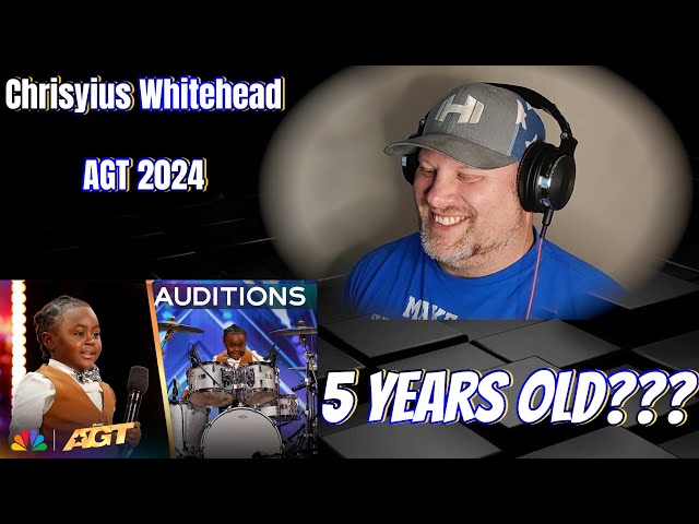 5-Year-Old Chrisyius Whitehead Is A Drumming SAVANT! | Auditions | AGT 2024 | REACTION class=