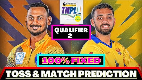 TNPL 2023 Qualifier 2 Match & Toss Prediction | DD vs NRK| TNPL Match Prediction | pitch report |