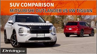 2024 Mitsubishi Outlander vs Volkswagen Tiguan | SUV Comparison | Driving.ca