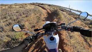 Riding the XT on Motorbike tracks