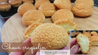 Choux craquelin | Crème pâtissière |Astuces et conseils pour les réussir !