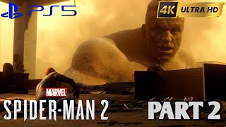 SPIDER-MAN 2🕷 | Part 2 | Spiderman and Sandman Fighting Full Gameplay | #gameplay #spiderman2 #viral