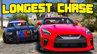 World Record Longest Police Chase In GTA 5 RP