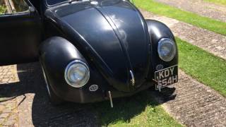 1970 Classic VW Beetle 1641cc Engine Idle and Tour of Car (Landscape)