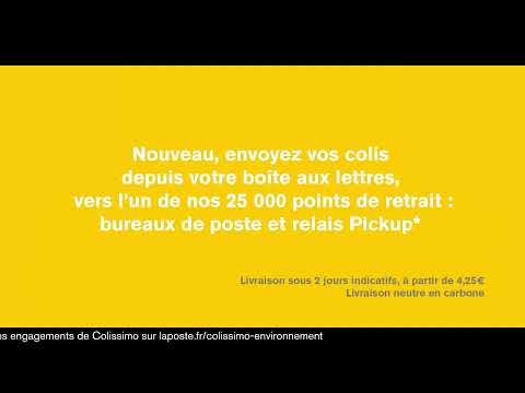 Envoyez vos Colissimo depuis votre boite aux lettres vers un point de retrait La Poste !