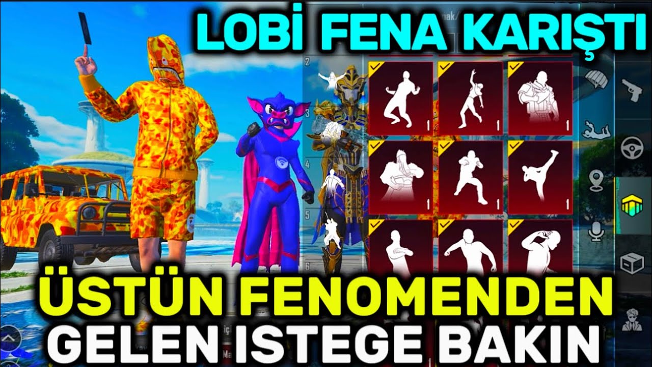  ÜSTÜN FENOMENDEN GELEN İSTEĞE BAKIN!!😱LOBİ 300 DESTANSI DOLDU🥶ORTALIK FENA KARIŞTI🥶Pubg mobile