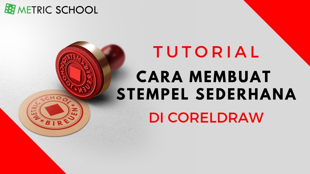 Tutorial Cara  Desain  Stempel Sederhana di  CorelDRAW  YouTube