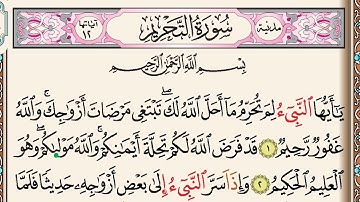 من جميل القراءات سورة التحريم برواية ورش عن نافع | محمد حسين الطبلاوي | HD