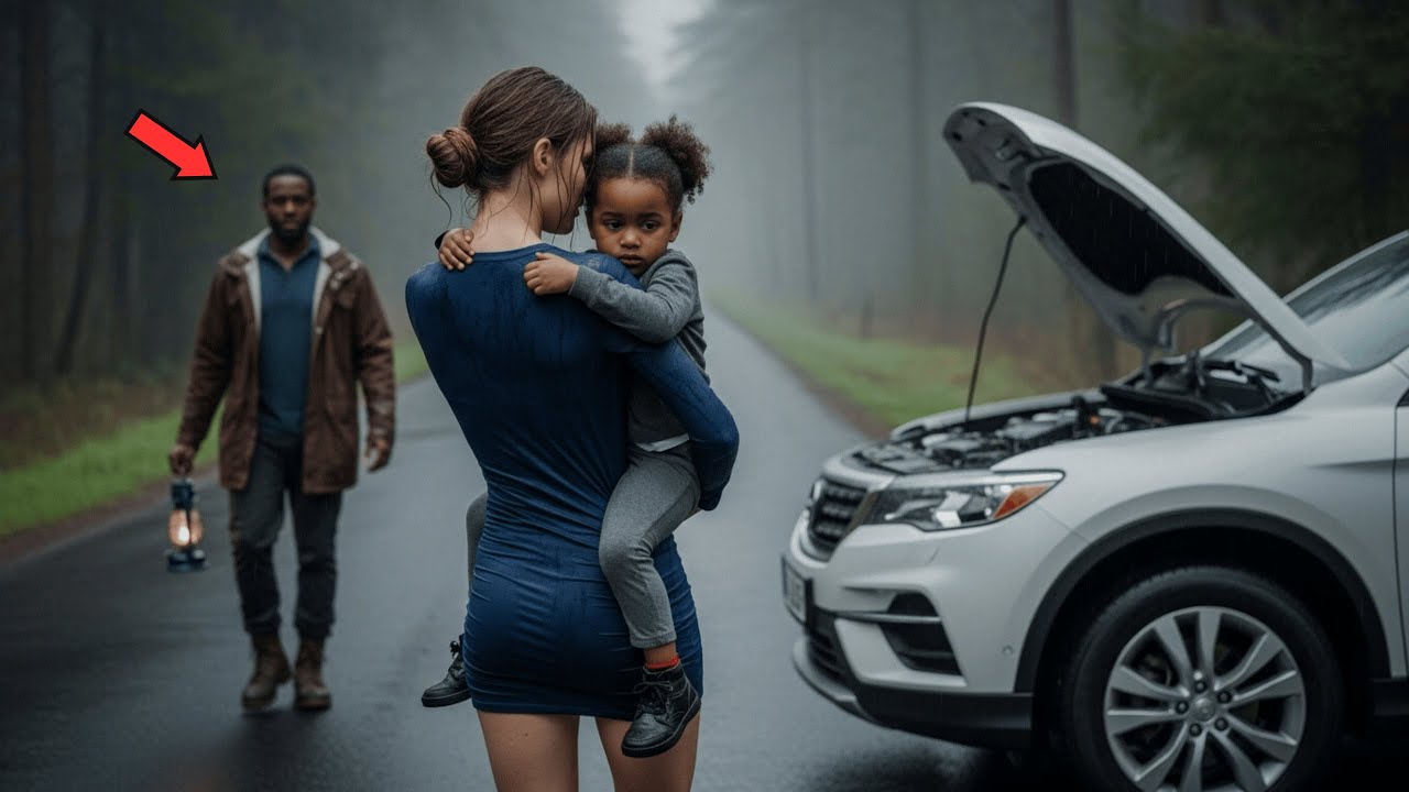 A Millionaire Single Mom’s Car Broke Down on a Mountain—A Black Man Stopped to Help, and Then…