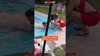 This Pool Entrance Goes HORRIBLY Wrong in Seconds