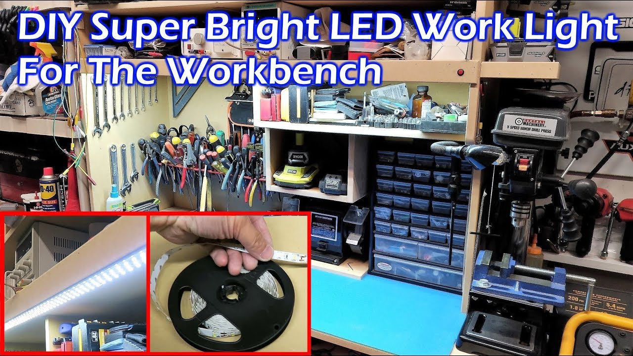 DIY Super Bright LED Light Strip Work Light For Workbench 