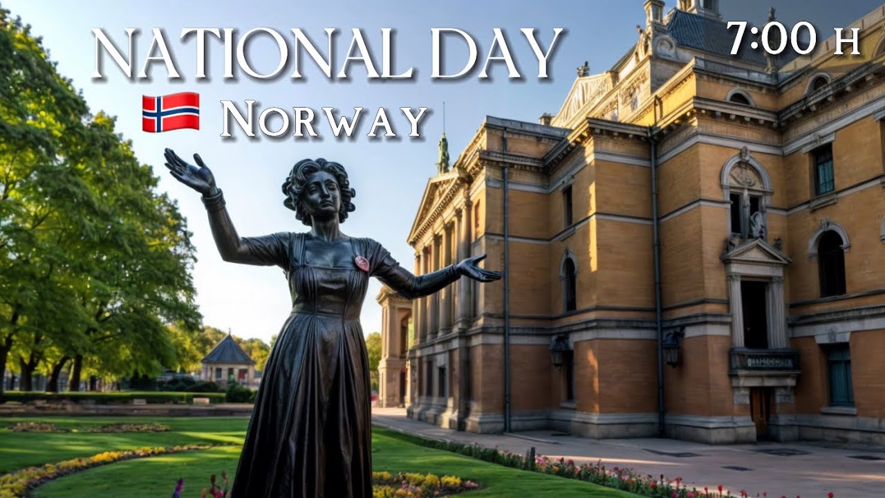 🇳🇴 Старый город Осло в 7 утра | Пешая экскурсия перед парадом в честь Национального дня Норвегии 🎉