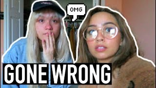 VLOG: BLEACHING MY SISTERS HAIR (GONE WRONG) | She cried...lol