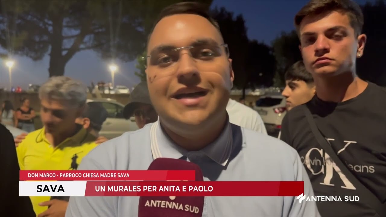 26 GIUGNO 2025 - SAVA (TA) - UN MURALES PER ANITA E PAOLO