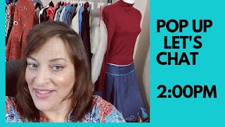 Pop up chit chat and sale