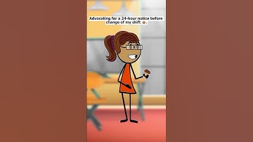 Advocating for a 24 hour notice before change of my shift| Audio credits to @emfandango| #shorts