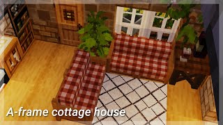 【Minecraft PE】A-frame cottage house🍃 | speedbuild | cit resource pack ~ screenshot 4