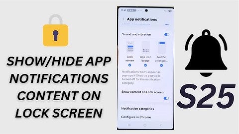 🔔Galaxy S25/S25 Edge/Ultra: How to Show/Hide App Notifications Content on Lock Screen