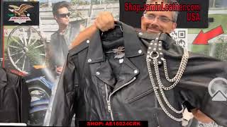 AE16024CRK - Extra Long Leather Epaulet Chains - Jamin Leather® 2