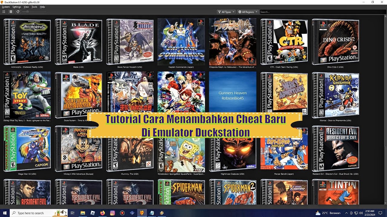 Tutorial Menambah Cheat di Emu Duckstation