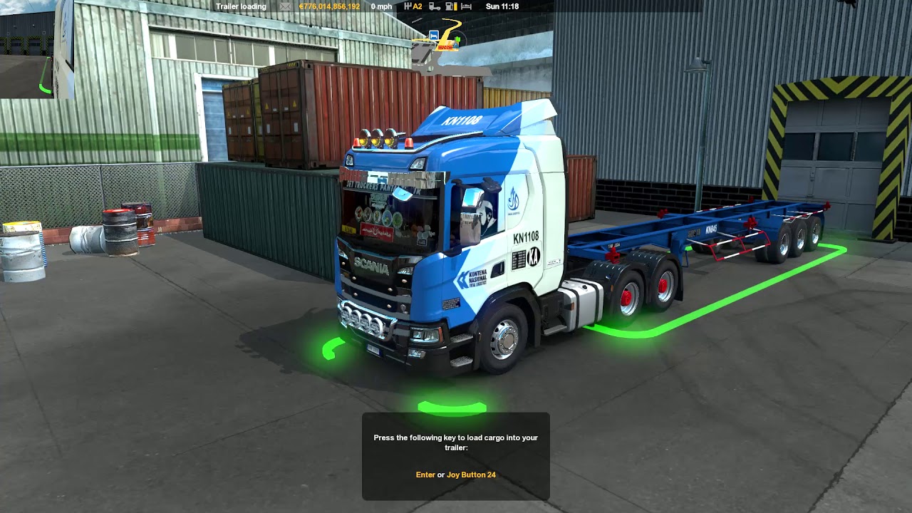ETS2 Scania G KN 1108/ 40FT Reefer K-Line (31T)