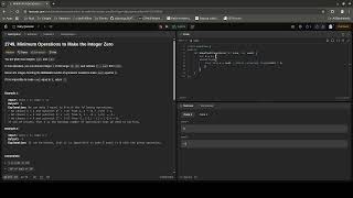 2749. Minimum Operations to Make the Integer Zero
