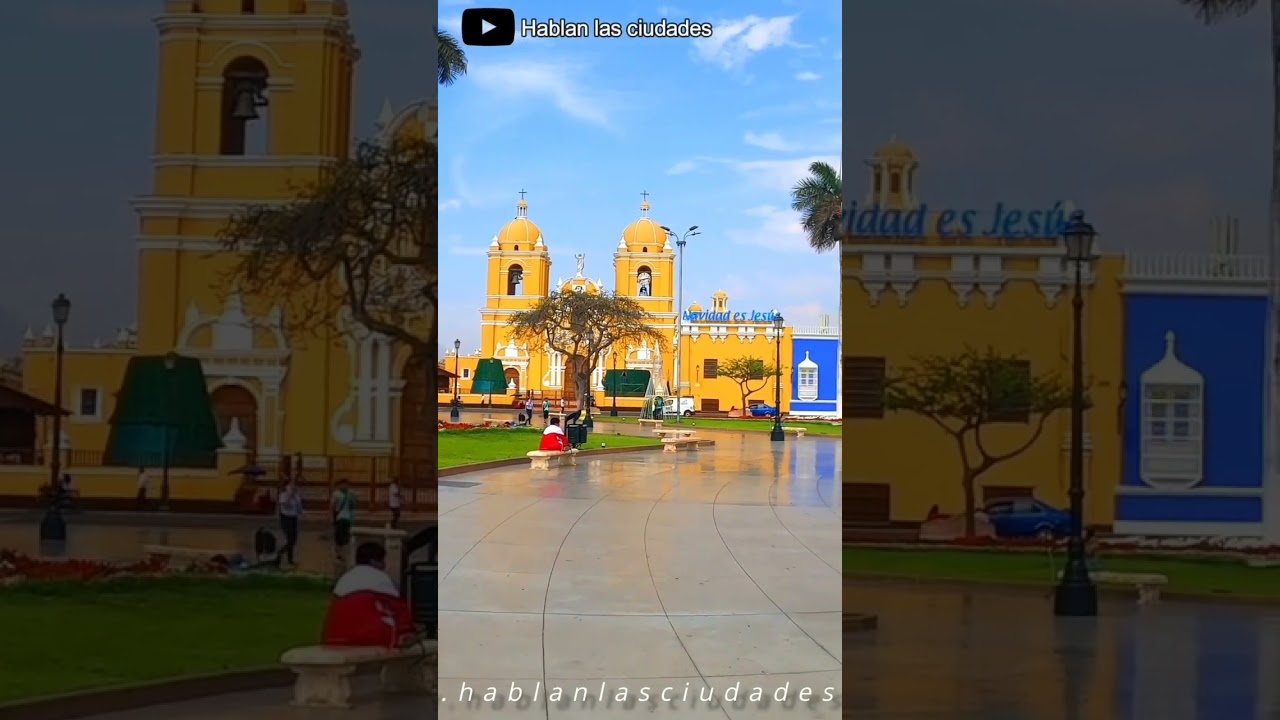 ☀️ Caminando por la Plaza de Trujisho, en todas! #peruanos #trujillo #perú #viralshort #peru #plaza