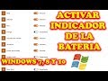 Solución windows 10 Recupera el icono de la batería en la barra de tareas.
