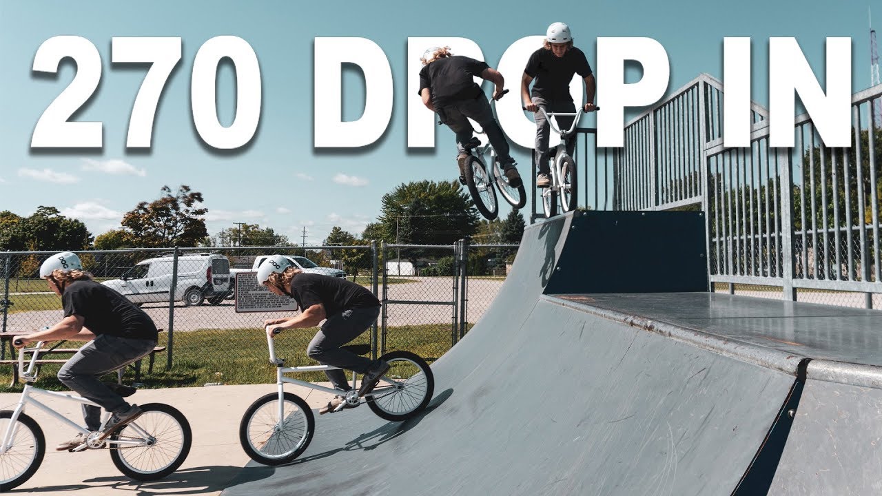 HOW TO 270 DROP IN BMX !!! On a quarter pipe, easiest way! YouTube