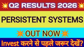 Persistent Q2 Results 2025 🔴 Persistent Systems Results 🔴 Persistent Share Latest News 🔴 Persistent