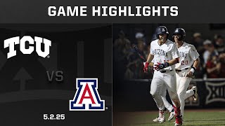 TCU vs. Arizona (5.2.25) Highlights | 2025 Big 12 Baseball