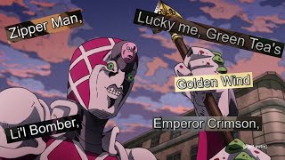 JJBA Golden Wind DUB: Every Time a Localized (or not) Stand Name\/Ability is Said