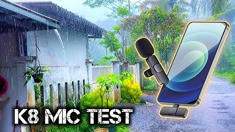 K8 wireless mic noise cancellation test || k8 mic review and full test